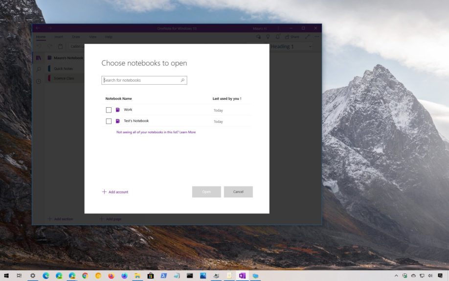 onenote for mac no create new notebook